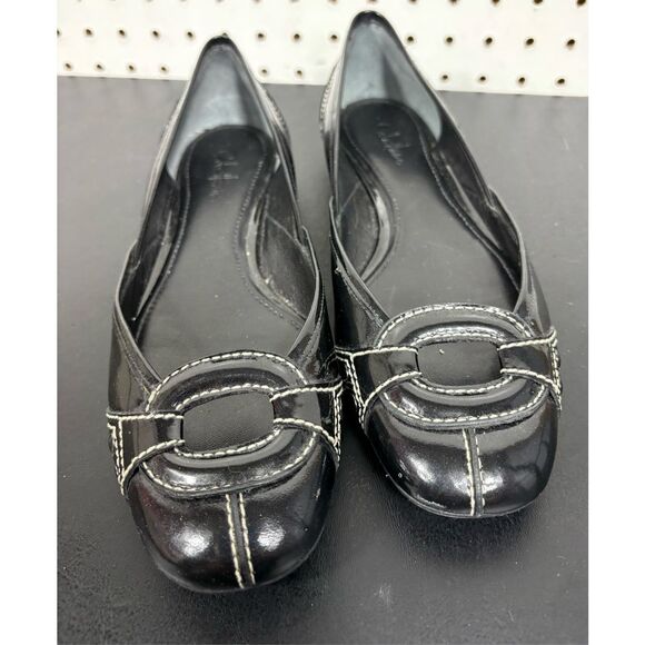 Cole haan black patent ballet flats size 7 - Picture 1 of 9